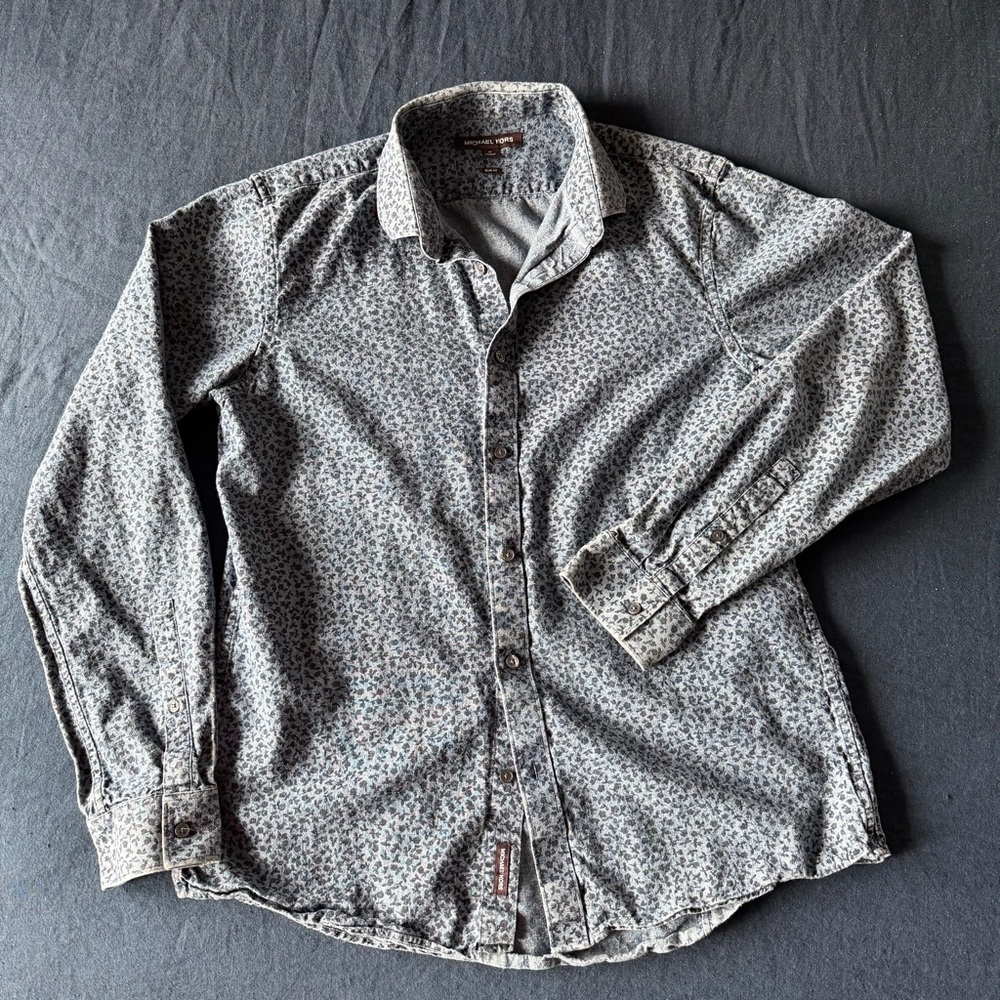 Michael Kors Floral Chambray Down Shirt